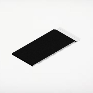 12 in. Seamless Shadowline Wall Panel 12 ft. Black Sand 4/pk ChamCl