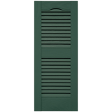 12 in. x 31 in. Open Louver Shutter Forest Green #028