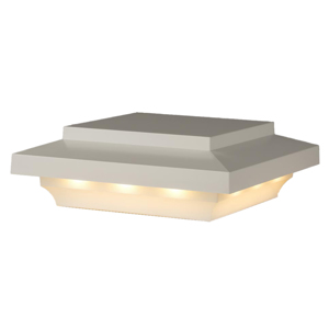5.5 in. x 5.5 in. Timbertech Island LED Post Cap White redirect to product page