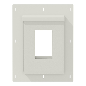Diamond Kote® RigidMount Receptacle Mount Block Brushed Smooth Light Gray