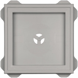 Recessed Square Mount Block CT Graystone 171