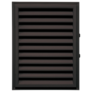 18 in. x 24 in. Rectangle Louver Gable Vent #010 Musket Brown