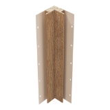 Diamond Kote® 5/4 in. x 3 in. x 10 ft. Rabbeted Woodgrain Inside Corner w/Nail Fin Chestnut