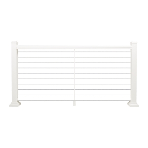 Impression Rail Express Level Horizontal Cable Railing Section 6 ft. Kit 36 in. / 42 in. White