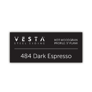 QE Vesta Color ID Label 3x1.25 Drk Espresso(484)