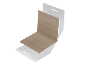 ChamClad Universal Inside Corner Trim 1-Piece 10 ft. PVC Tofino