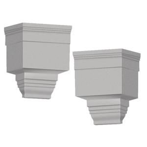 End Cap For Dentil Trim #030 Paintable