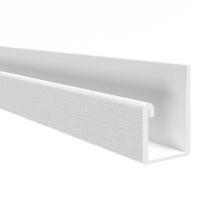 3/4 in. Flexible J Channel Royal White 12 ft. 6 in. 12/Crt