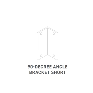 TimberTech Framing Black 90 degree Angle Bracket - short