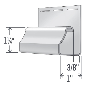 3/8" Matte Designer Crown J Chan Royal White 12 ft. 6 in.
