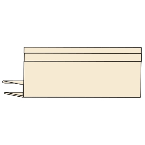 3/8 in. x 12 ft. Aluminum F-Channel Cozy Cottage 606