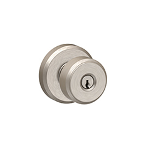 F51A Entry Bowery Knob w/Greyson trim 619 Satin Nickel - Box Pack