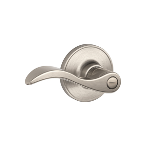 J40 Privacy Seville Lever 619 Satin Nickel
