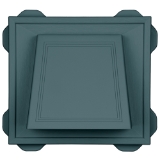 4" Hooded Vent #004 Wedgewood Blue