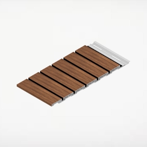 Shadowline Wall Panel with 2 in. Reveal 1/2 in. x 12 in. x 12 ft. Spanish Redwood