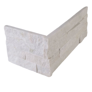 Artic White Shadowstone Corner 6 in.