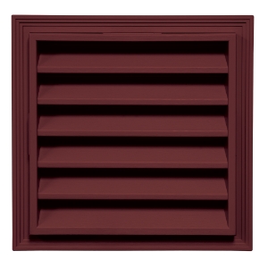 12 in. x 12 in. Square Louver Gable Vent #078 Wineberry