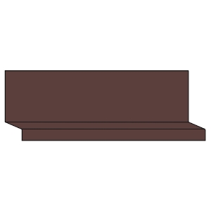 1-5/8 in. x 10 ft. Aluminum Drip Cap Brown 502