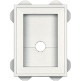 Split Mini Mount Block #123 CT Colonial White