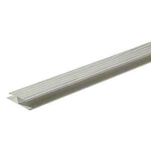 Diamond Kote® 1 1/2 in. x 10 ft. Woodgrain Soffit Channel Light Gray