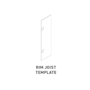 TimberTech Framing Black Rim Joist Corner Template