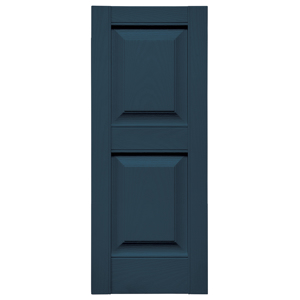 12 in. x 31 in. Raised Panel Shutter Classic Blue #036