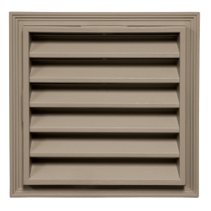 12 in. x 12 in. Square Louver Gable Vent #095 CT Timber Blend