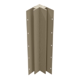 Diamond Kote® 5/4 in. x 3 in. x 10 ft. Rabbeted Woodgrain Inside Corner w/Nail Fin Seal