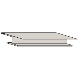 3/8 in. x 10 ft. Aluminum Miter Divider Herringbone 819