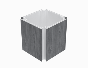 ChamClad Quick Click Column & Beam Wrap 10 in. x 10 ft. Barnboard Grey