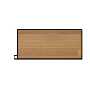 Vesta 8 in. x 10 ft. Gilded Grain Fascia Lock