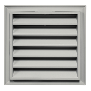 12 in. x 12 in. Square Louver Gable Vent #016 CT Sterling Gray