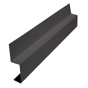 Diamond Kote® 1 in. x 2 in. x 10 ft. Spacer Flashing Woodgrain Graphite