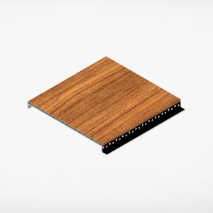 Quick Click Shadowline Soffit 6 in. x 12 ft. Teak