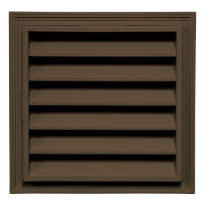 12 in. x 12 in. Square Louver Gable Vent #397 CT Rustic Blend