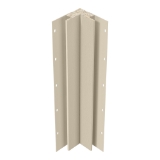 Diamond Kote® 5/4 in. x 3 in. x 16 ft. Rabbeted Brushed Smooth Inside Corner w/Nail Fin Oyster Shell
