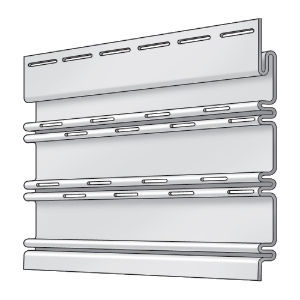 Designer Beaded Soffit Matte Vented Pebble Clay 12 ft. 6 in.