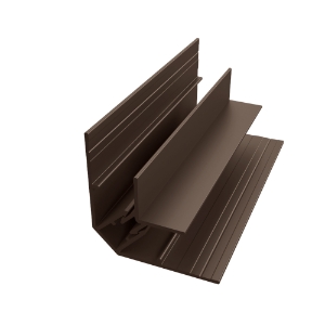 EasyTrim EZ-63 7/16 in. x 10 ft. 2-piece Inside Corner Panel Trim Terra Bronze