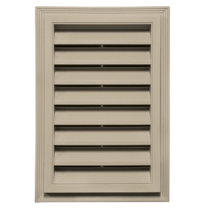 12 in. x 18 in. Rectangle Louver Gable Vent #039 CT Linen