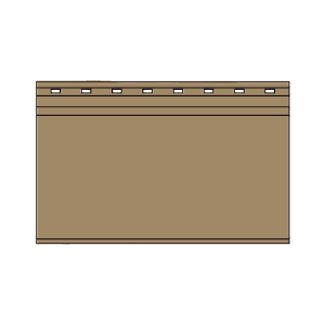 Vesta Fawn 5-inch Vesta Steel Siding Panel 1/2 Sq/Ct