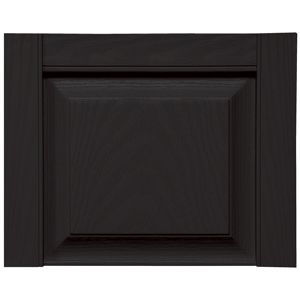 14-3/4 in. Raised Panel Transom Top Black