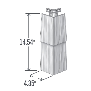Portsmouth S7 Cedar Shingle Corner Shamrock 14.54 in.