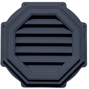 18 in. Octagon Louver Gable Vent CT Deep Mineral 913