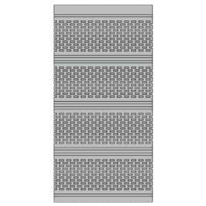 16 in. x 12 ft. Aluminum Full Vent Soffit Pewter 805