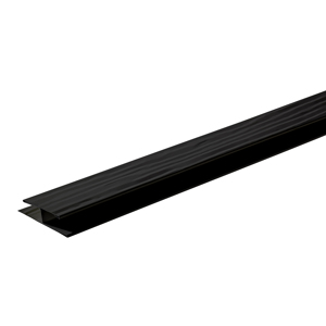 Diamond Kote® 1 1/2 in. x 10 ft. Woodgrain Soffit Channel Onyx