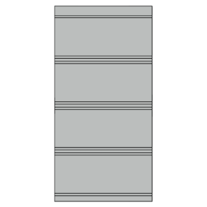 16 in. x 12 ft. Aluminum Solid Soffit Pewter 805