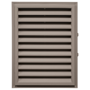 18 in. x 24 in. Rectangle Louver Gable Vent #008 CT Natural Clay