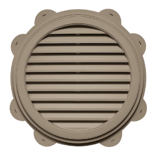 #095 36" Round Louver (Color Match: Royal Pebble Clay)