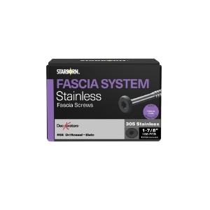 9x1-7/8 SS Fascia Screws-Dark Slate#55 (Driftwood,D Slate) 100 Pk