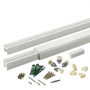 6 ft. Classic Composite Universal Custom Rail Pack Matte White